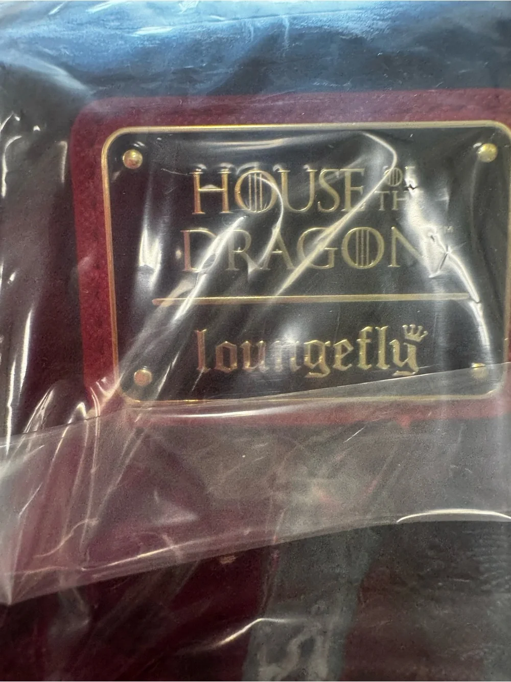 Loungefly House of Dragon House Targaryen AOP Black Sigil Mini Backpack NWT